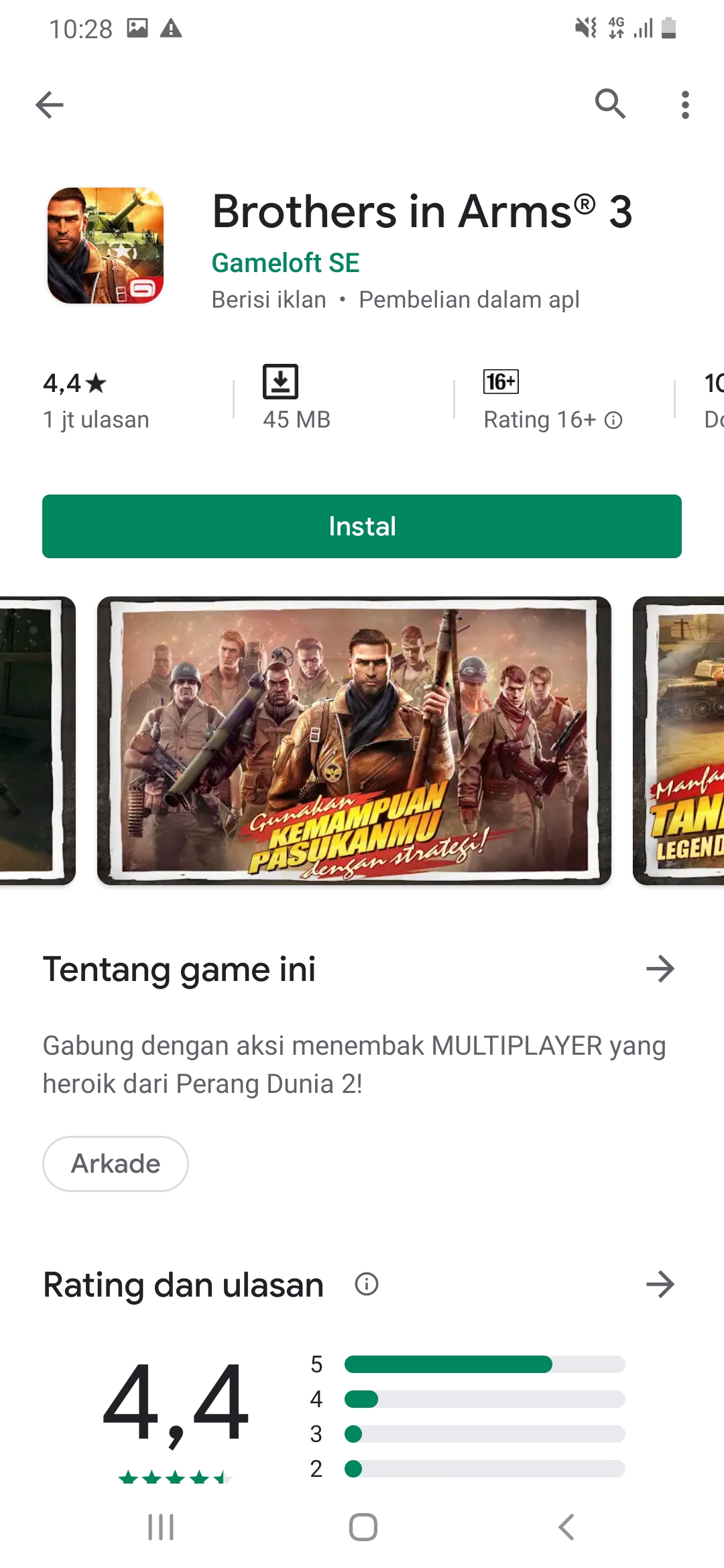 game perang offline