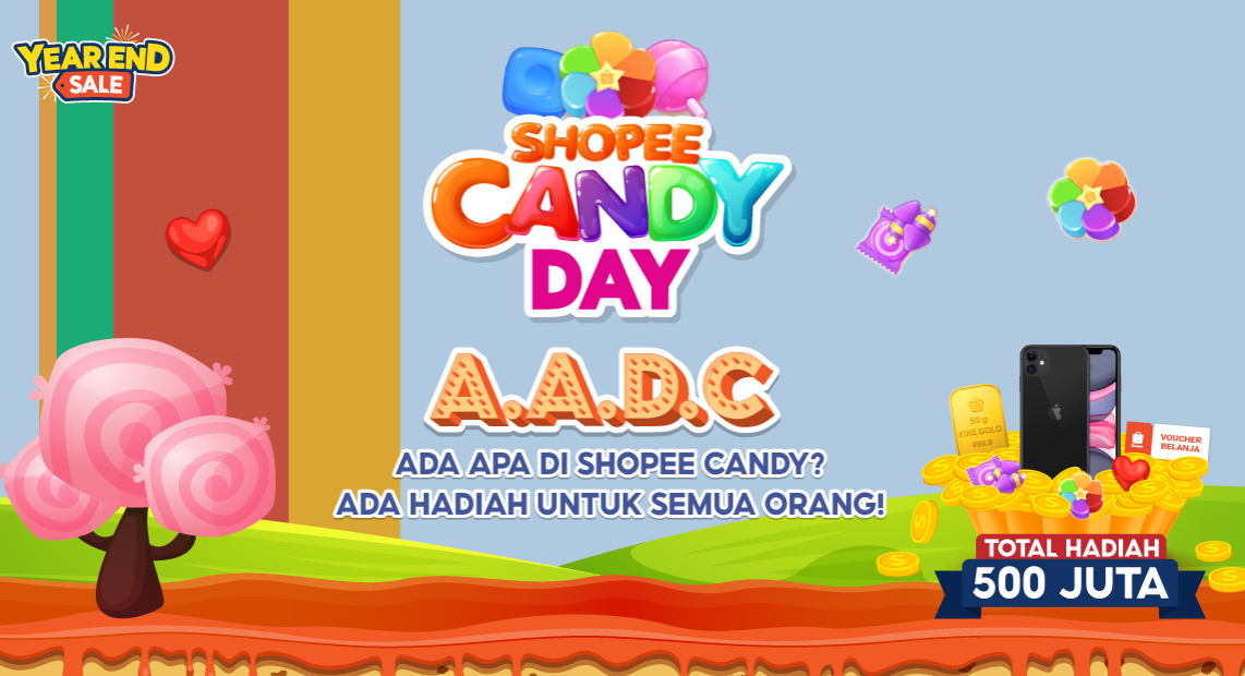 Shopee candy total hadiah 500 juta