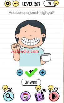 Brain test level 207