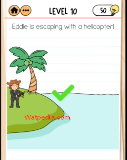 Brain Test 2 Smith and Joe Part 1 Level 10 Eddie is escaping with a helicopter!