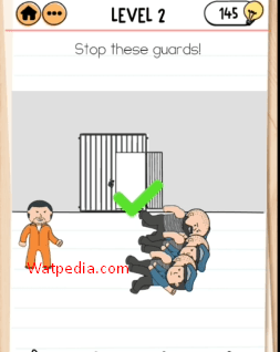 Brain Test 2 Eddie’s Revenge Level 2 Stop these guards