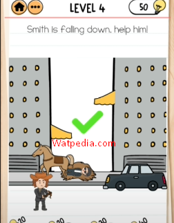 Brain Test 2 Smith and Joe Part 2 Level 4 Smith is falling down, help him