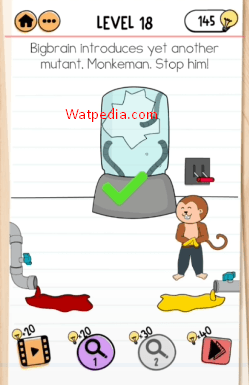 Brain Test 2 Smith and Joe Vs Professor Bigbrain Level 18 Bigbrain introduces yet another mutant, Monkeman. Stop him