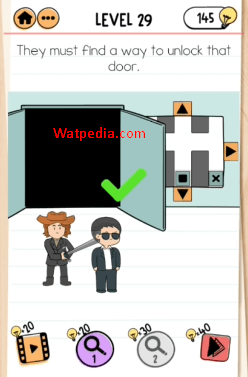 Brain Test 2 Smith and Joe Vs Professor Bigbrain Level 29 They must find a way to unlock that door