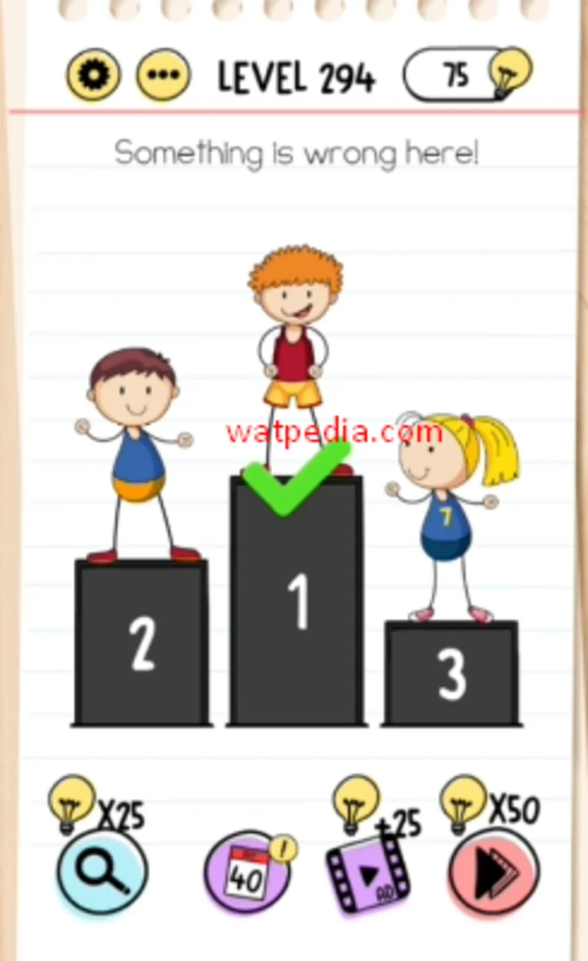 Brain Test Level 294  Something is wrong here