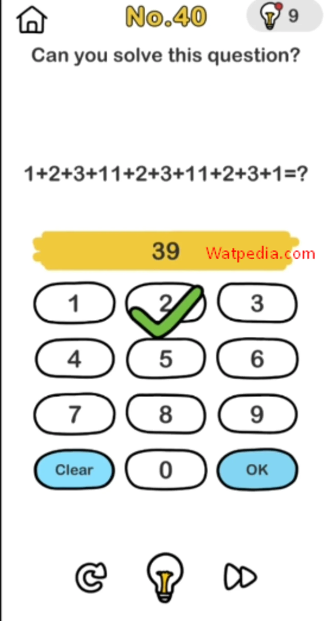 BRAIN OUT Level 40 CAN YOU SOLVE THIS EQUATION?