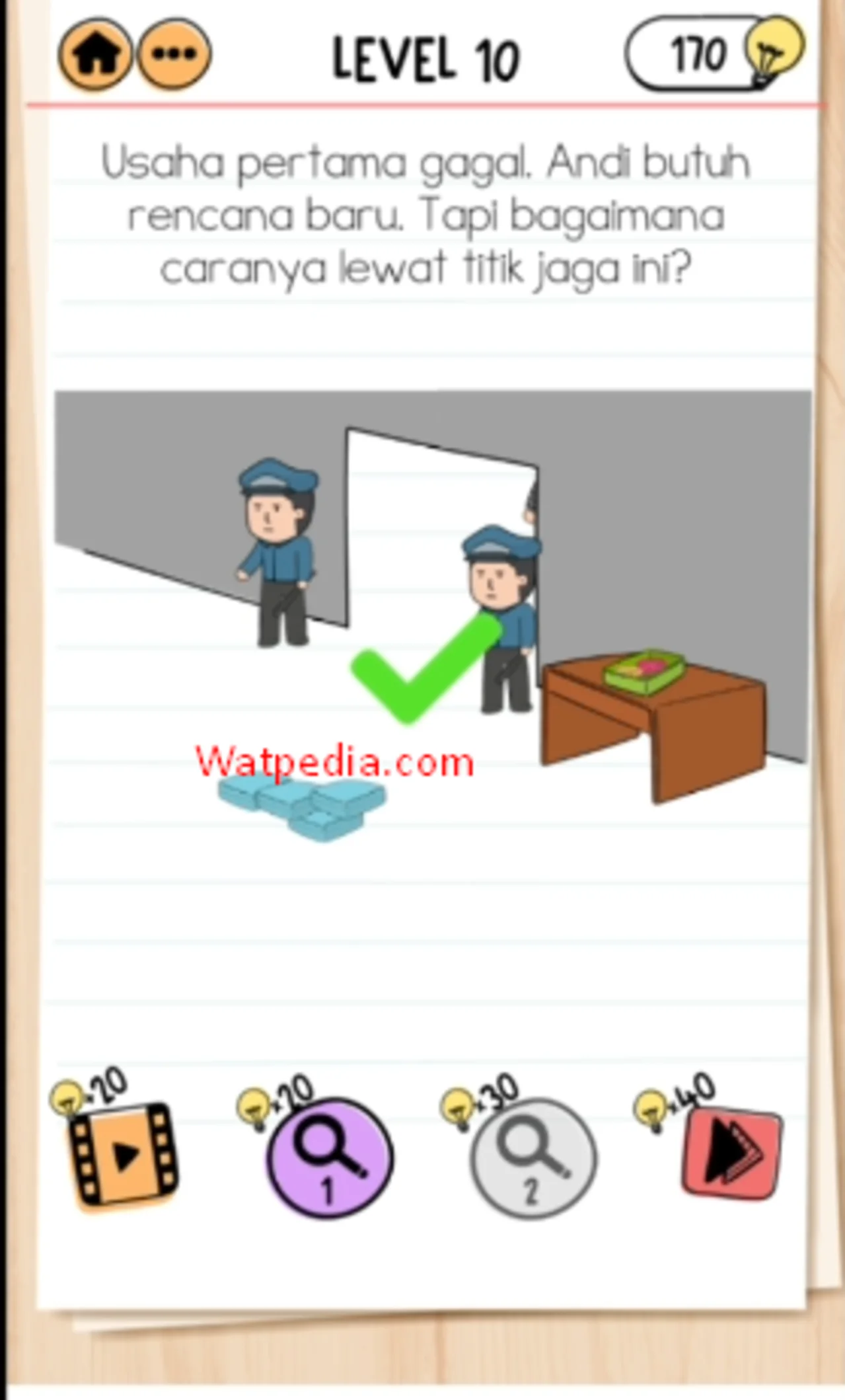Brain Test 2 Pelarian Dari Penjara Level 10 Usaha Pertama Gagal. Andi Butuh Rencana Baru, Tapi Bagaimana Caranya lewat Titik Jaga Ini?