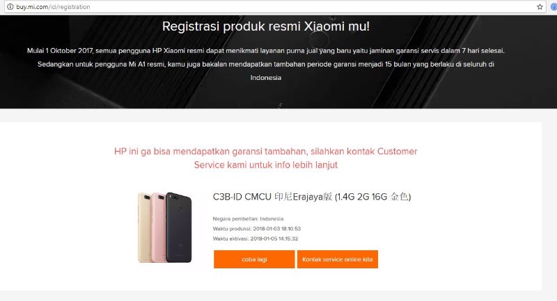 Cara Mengecek Garansi Xiaomi Berlaku Sampai Kapan